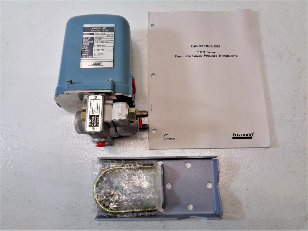 Foxboro 0 - 1500 PSI Pressure Transmitter 11GM-DS2